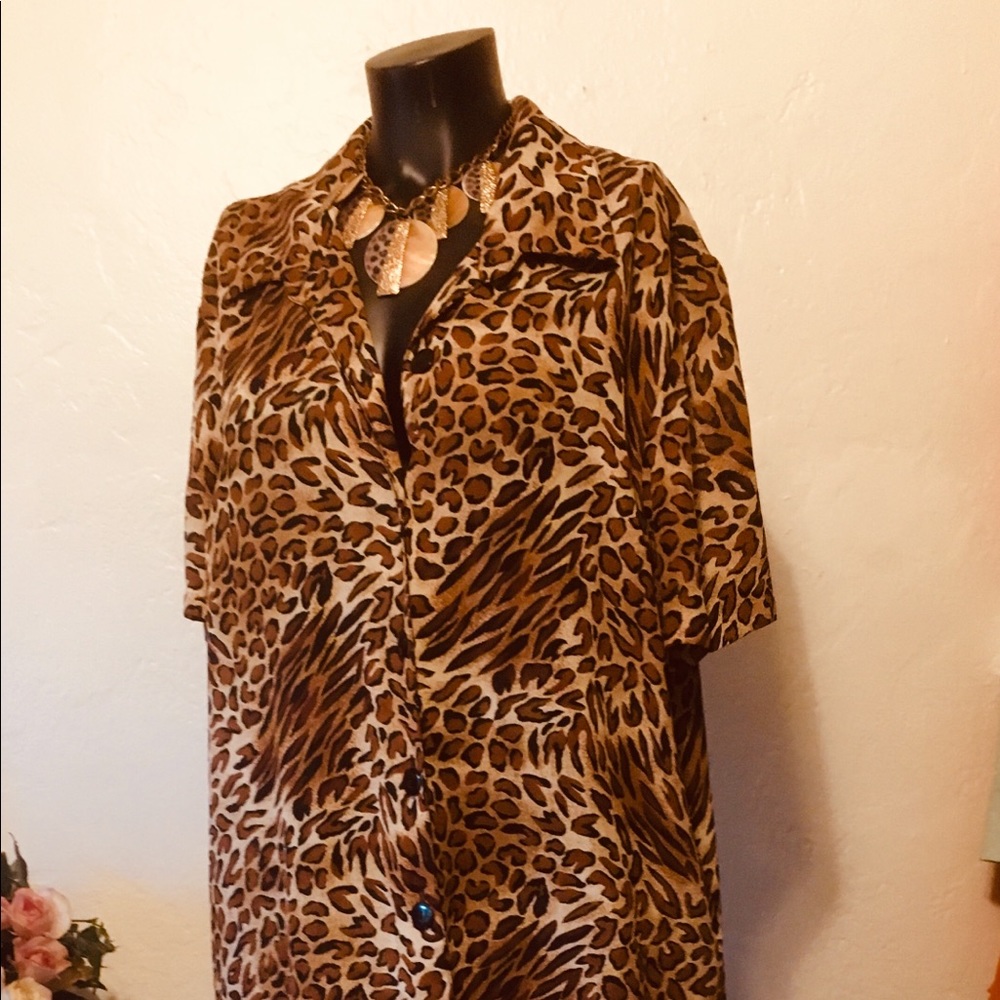Miss Dorby Maxi Animal Print Duster - Picture 2 of 8